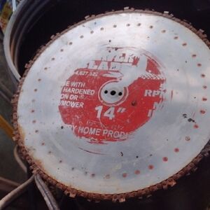 14-inch Red hardened Steel Chained Saw Blade